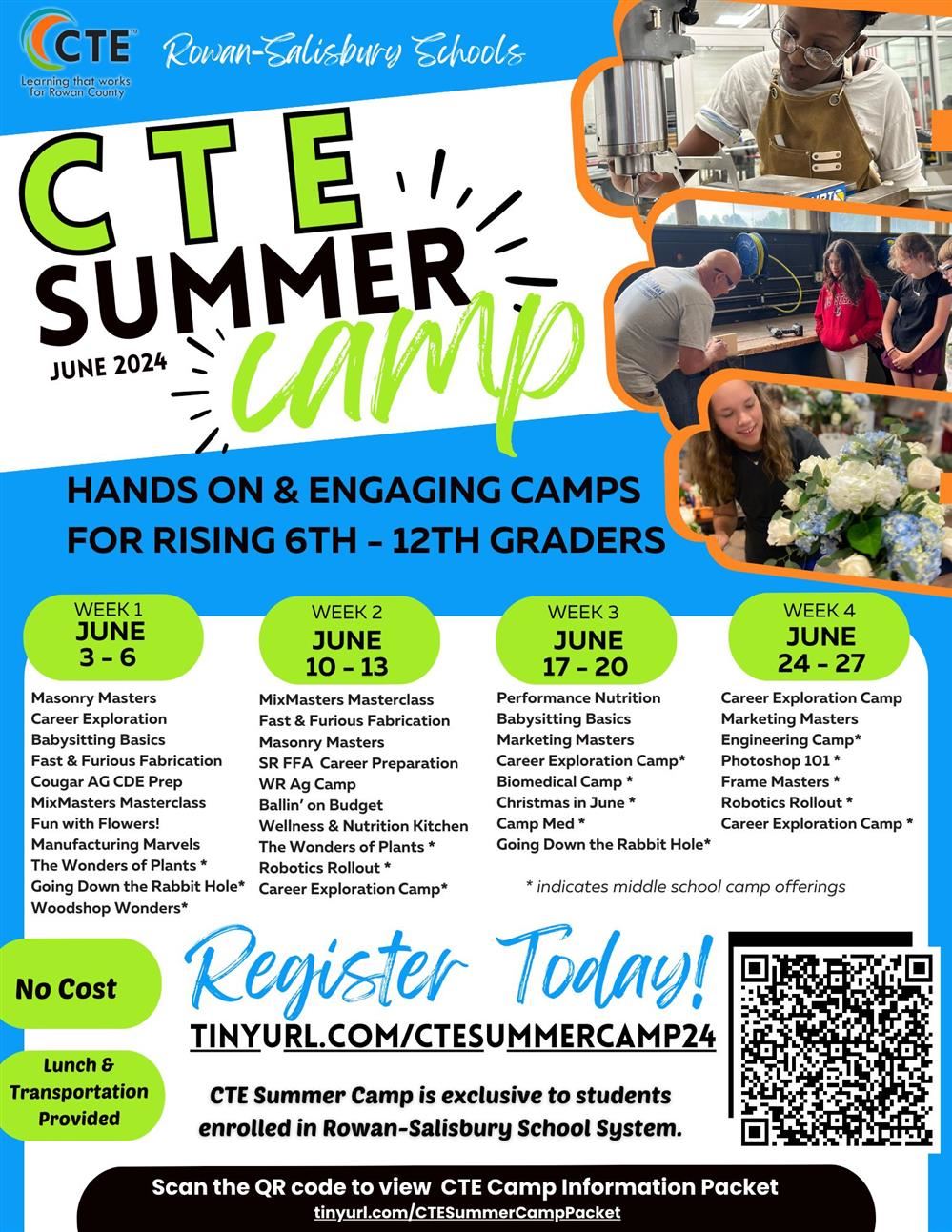  Infographic for CTE Summer Camp